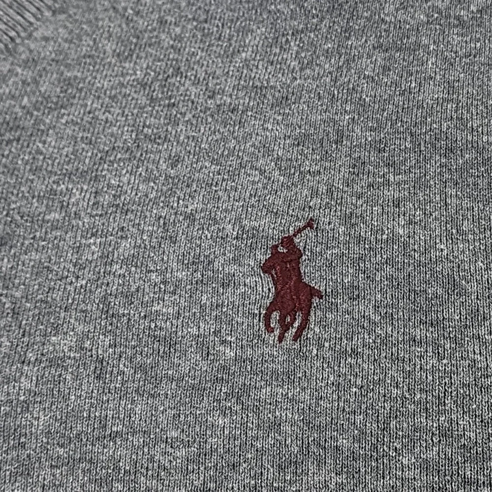 Polo Ralph Lauren Sweater Mens XL Gray‎ V-Neck Pullover Pima Cotton